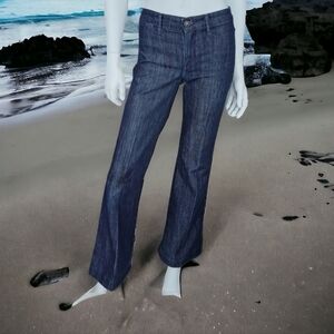 Rich & Skinny blue womens wide leg jeans. Size 26, Made in USA